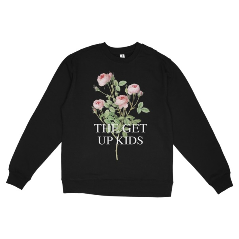 The Get Up Kids Black Sweatshirt with Floral Design